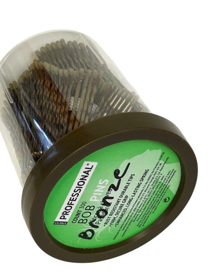 Strictly Professional New 300 Count Bobby Pins Grip Crimped Bronze