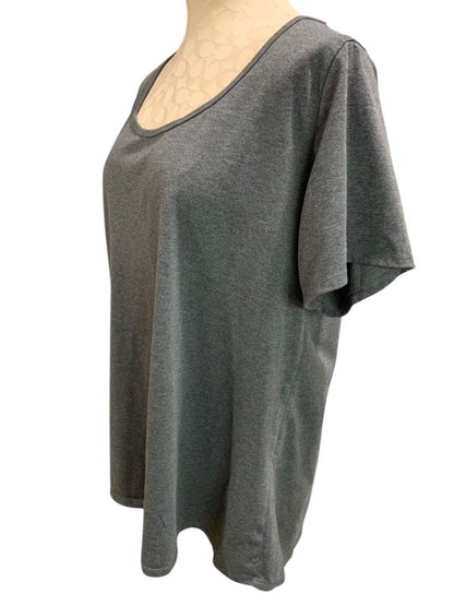 Size 2XL Lularoe Womens Scoop Neck Tshirt Tunic Charcoal
