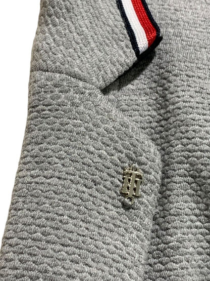 Size 10 Tommy Hilfiger Womens Gray Knit Blazer Elbow Patches