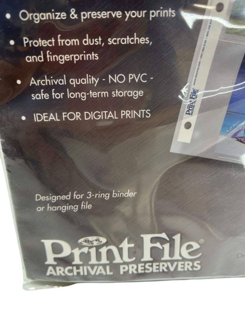 Print File 46-6P 4 x 6 Print Preservers Photo Pages 25 Pack New