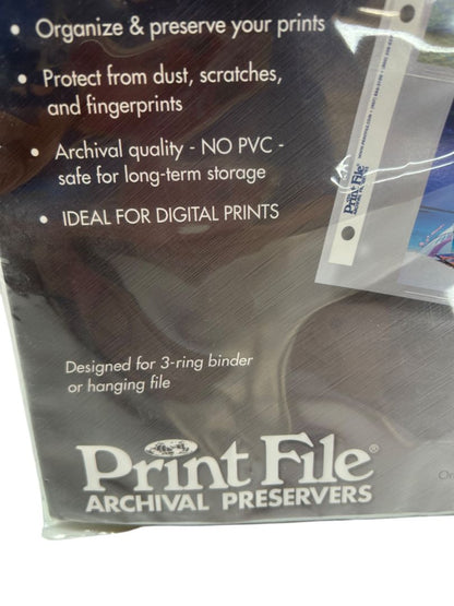 Print File 46-6P 4 x 6 Print Preservers Photo Pages 25 Pack New