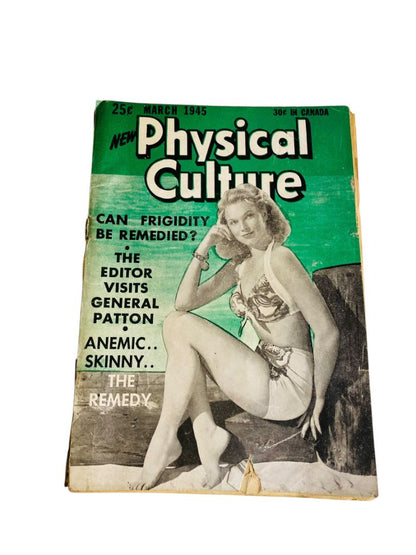 Vintage Physical Culture Magazine March 1945 Frigidity Remedy Grace MacDonald