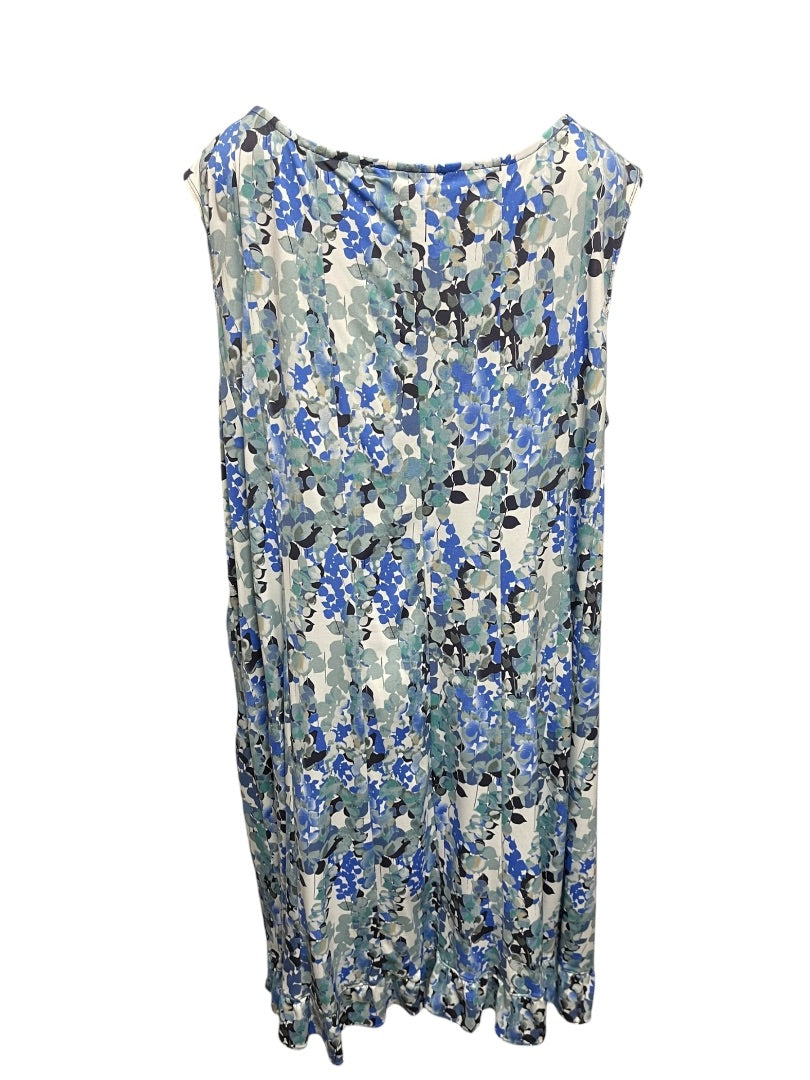 Size 24W Perceptions Woman 2 Piece Dress with Faux Denim Jacket