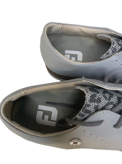 Size 9.5M FootJoy Womens FJ Sport Retro Kiltie Golf Shoes Leather 92395