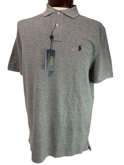 Size Medium Polo Ralph Lauren Mens New Gray Heathered Shirt Classic Fit