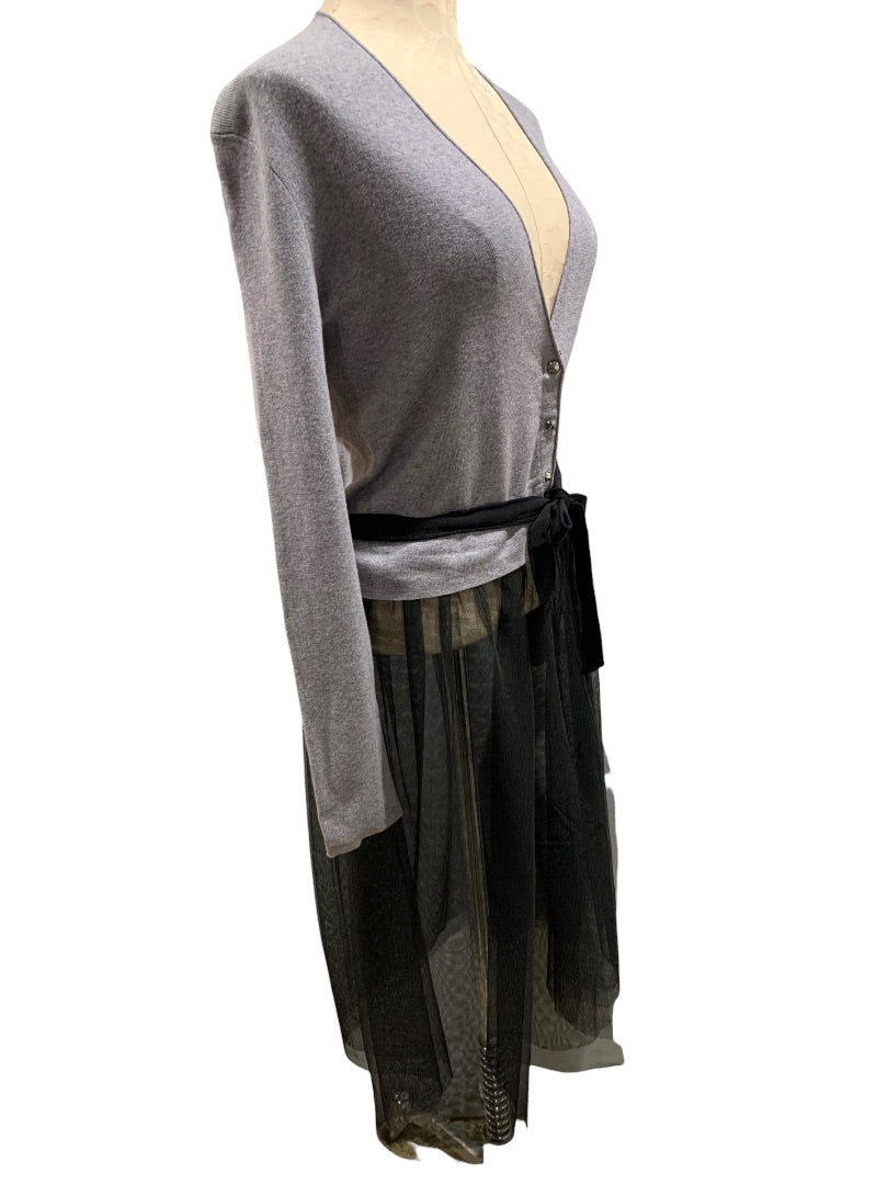 Small Nic+Zoe Womens New Tulle Time Belted Cardigan H171137
