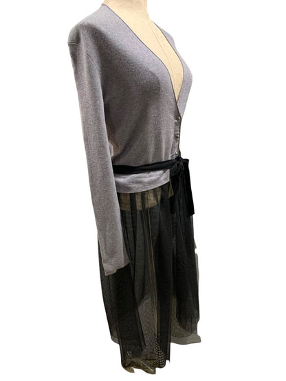 Small Nic+Zoe Womens New Tulle Time Belted Cardigan H171137