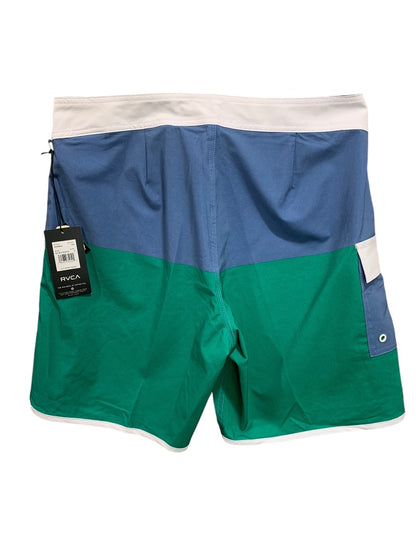 Size 32 RVCA Stretch Mens New 18 Inch Board Short Color Block