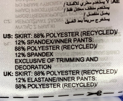 Small Adidas Womens New Print Blue Fusion Golf Skort HT1278