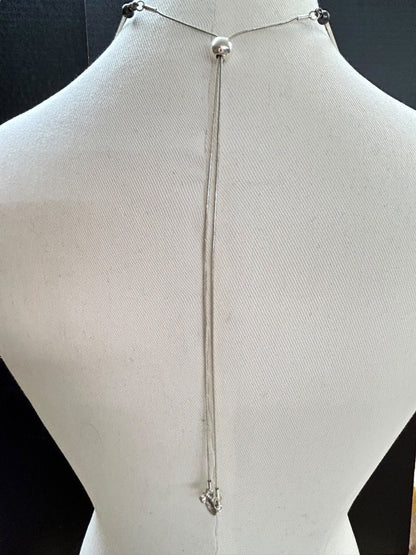 Dansk Smykkekunst Modernist Silver Necklace Slide Adjustment