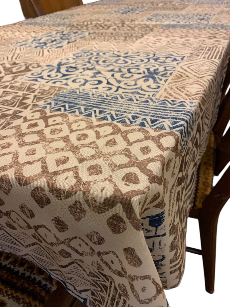 Tablecloth 60 x 84 Inch Kalahari Print Fabric Table Linen