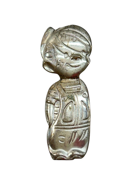 Silvertone Vintage Dennis the Menace Pin Brooch 1.5 Inch
