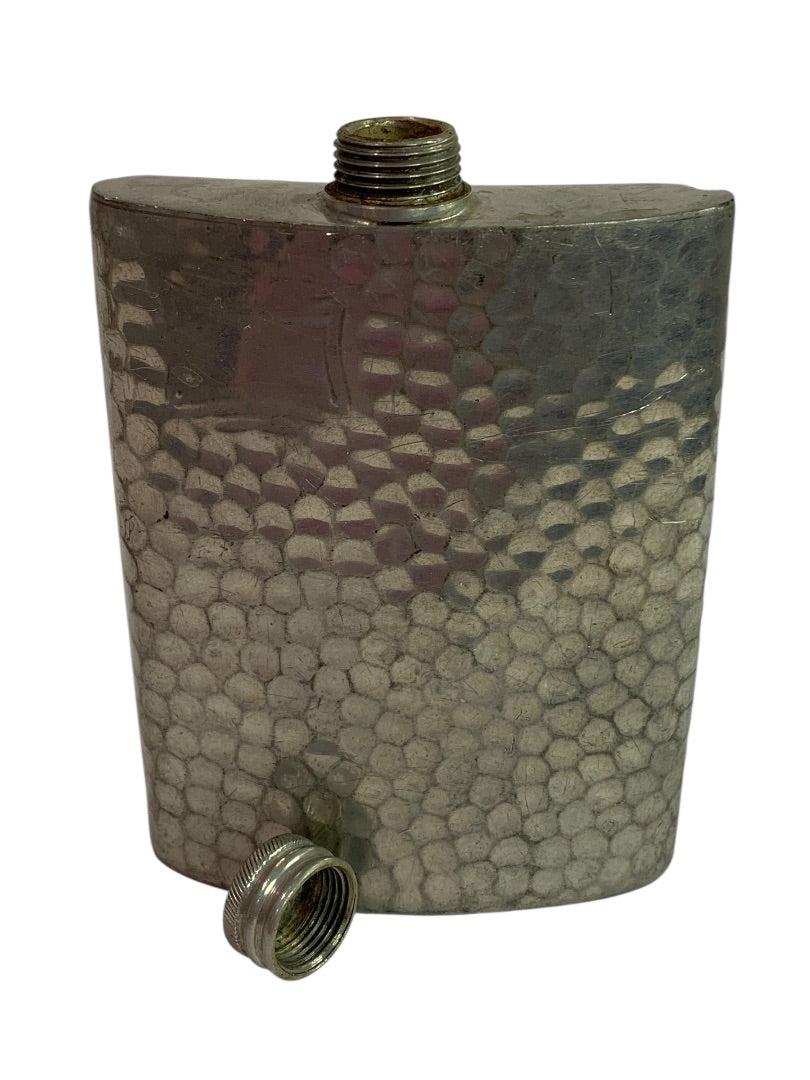 Vintage Hoffritz  6 Ounce English Pewter HIp Flask Textured
