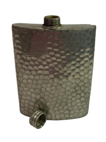 Vintage Hoffritz  6 Ounce English Pewter HIp Flask Textured