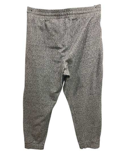 2X T by Talbots Womens Gray Heathered Jogger Pants Pockets