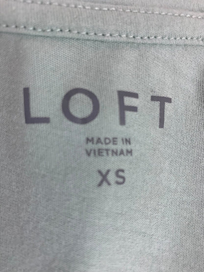 XS Loft Womens Mint Green Loose Fit Tshirt Scoop Neck Soft