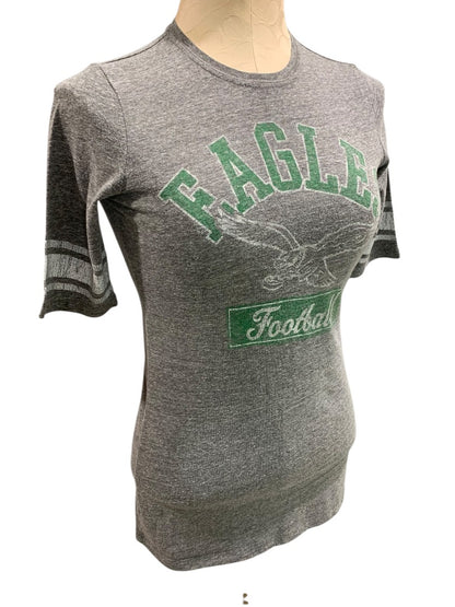 Medium Junk Food Womens Philadelphia Eagles Retro Fitted Tshirt