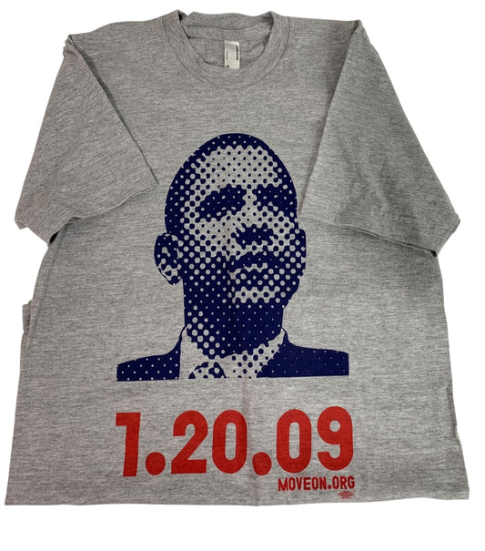 XS American Apparel Unisex Tshirt Obama 1.20.09 MoveOn.org