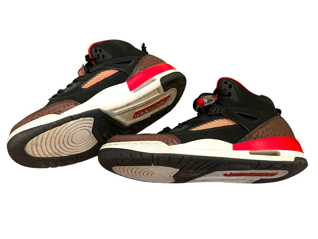 11 Nike Jordan Spizike GS Black University Red 316371-060 High Top Sneakers