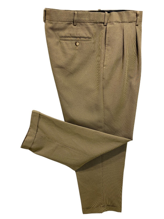38 x 32 Croft & Barrow Mens Dress Pants Brown Black Micro Houndstooth