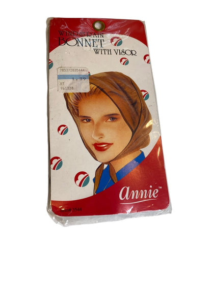 Vintage Annie New Old Stock Wind & Rain Bonnet with Visor Item #3544