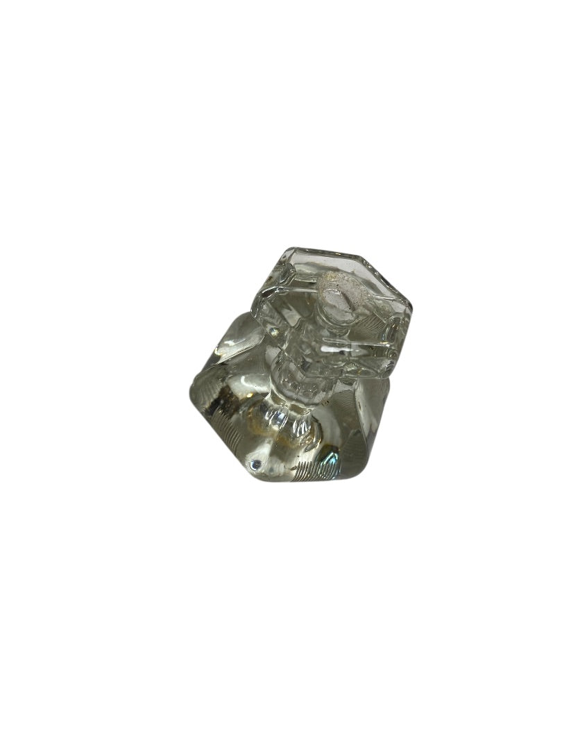 Glass Antique Drawer Knob Pull Clear 39mm 1.5" No Hardware