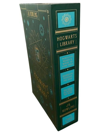 Box Set of 3 Hogwarts Library JK Rowling Quidditch Fantastic Beedle the Bard