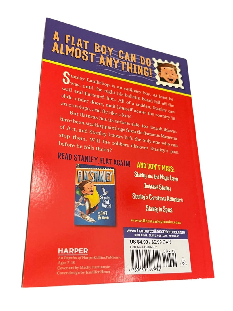 Box Set of 4 The Flat Stanley Collection Jeff Brown Paperback Books