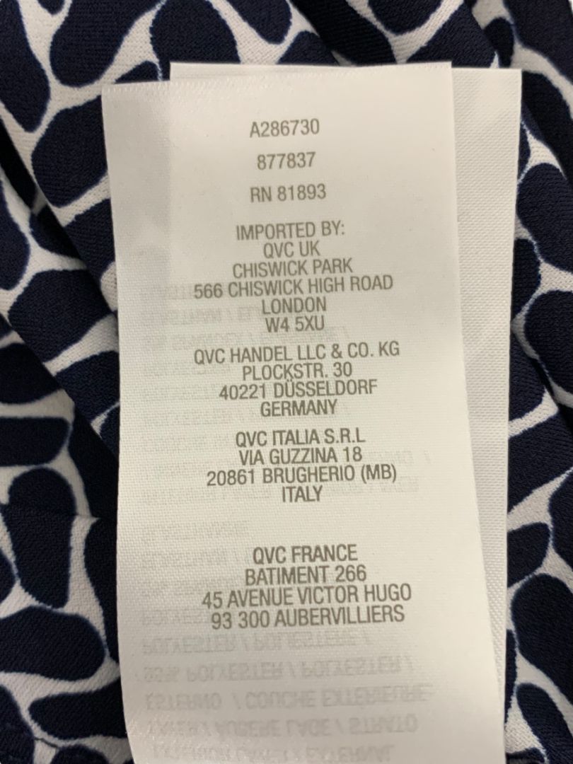 Size XL Womens Navy Blue Reversible Lagenlook Jacket Open