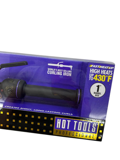 Hot Tools Professional Hair Curling Iron 1" 1181 Spring Gold Styling Beauty New