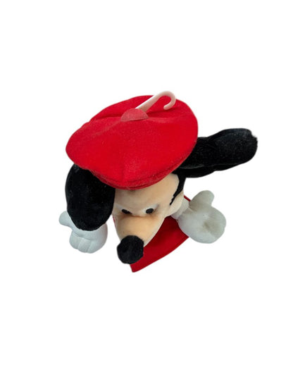 Vintage Walt Disney World Mickey Mouse Hand Puppet 12" Plush Red Hat
