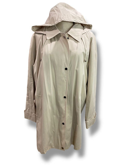 Size XL Fleet Street Womens Tan Removable Lining & Hood Jacket Zip Up