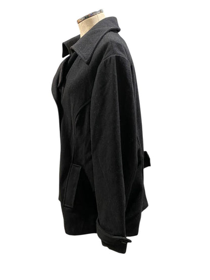 Size 2X Weather Tamer Womens  Wool Blend Coat Charcoal Dark Gray