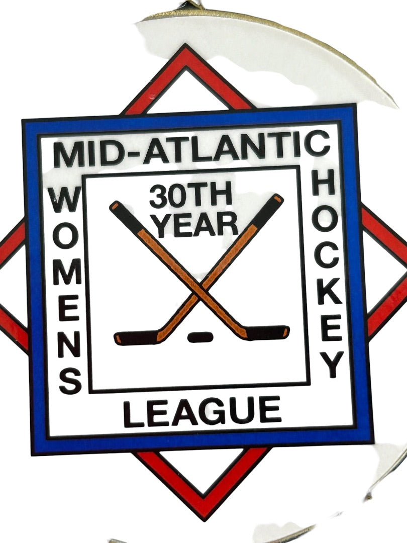 30th Year Medal Medallion Mid-Atlantic Hockey League Personalized Hockey Crown