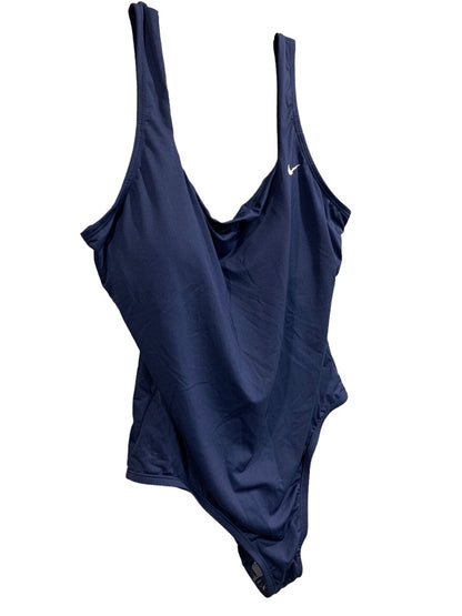 XL Nike Swim Womens New One Piece Navy Blue Swimsuitt NESSA223