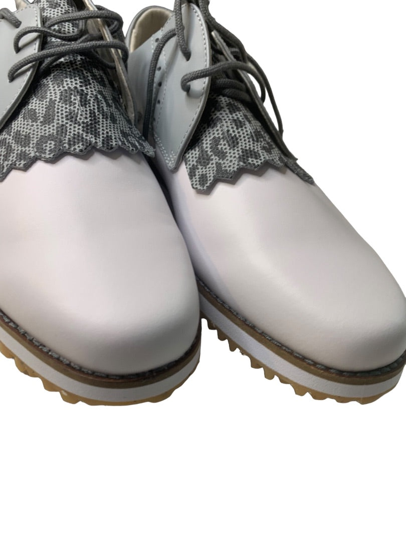 Size 9.5M FootJoy Womens FJ Sport Retro Kiltie Golf Shoes Leather 92395