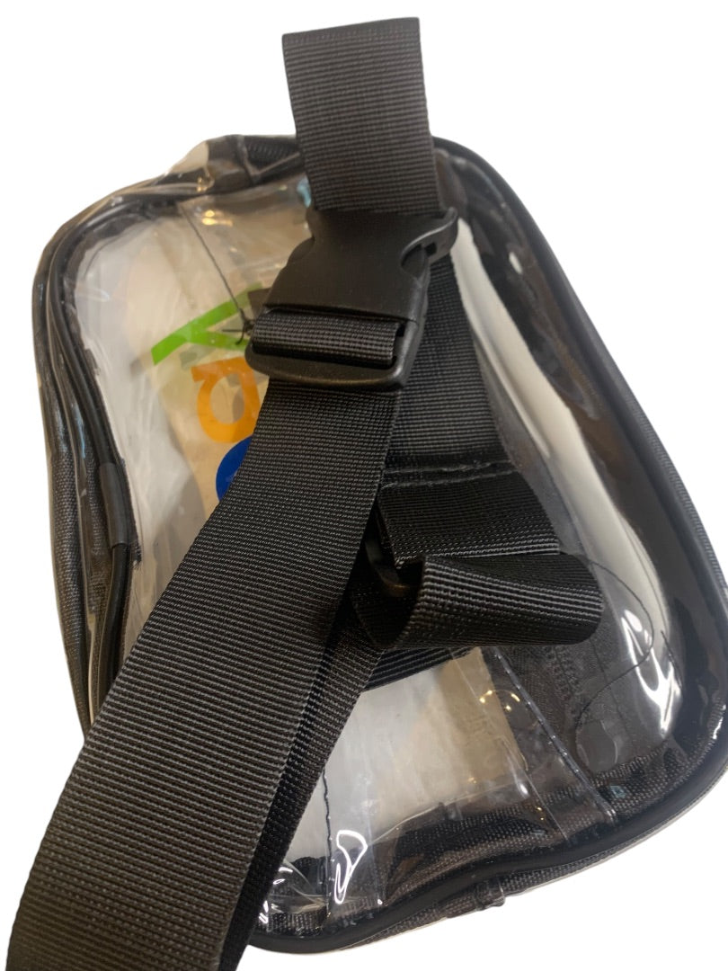 Ebay Open 2024 Swag Belt Bag Clear Branded Black Trim New Adjustable