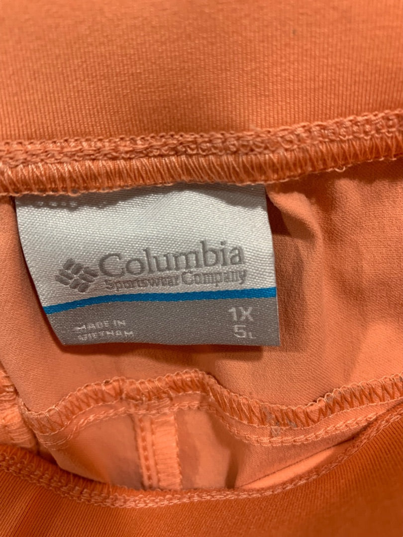 1X Columbia Womens Leslie Falls New Pull On Shorts Zip Pocket