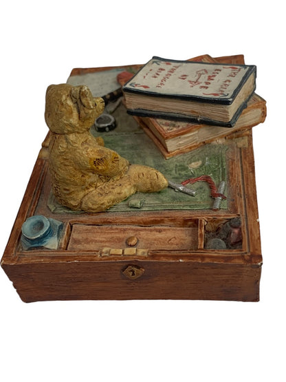 Peter Fagan 1990 Scotland Hand Painted Teddy Bear Desk Figurine