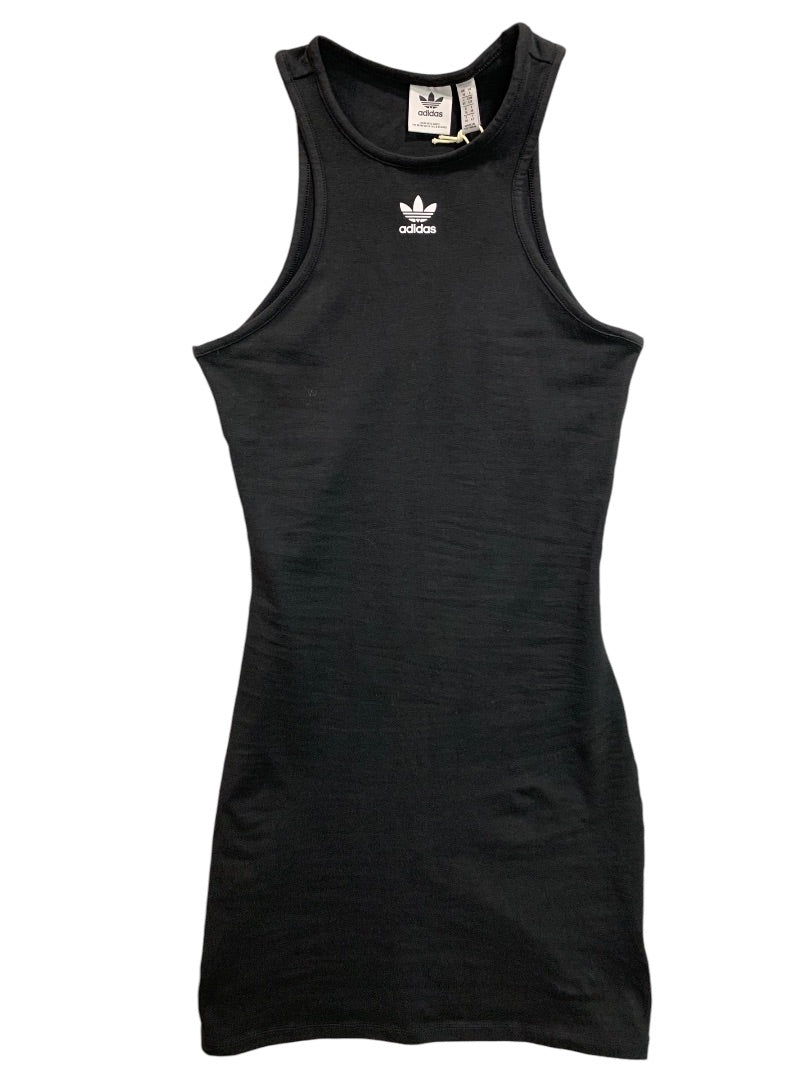 Small Adidas Womens New Black Racerback Tank Dress HF7490