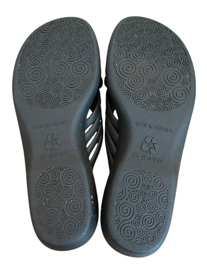 M/L 8-9 Okabashi Womens Venice Sandal Size Slides Black