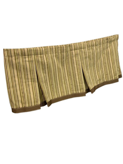 Smith + Noble Set of 2 Pocket Pleated Valance Curtains 48 x 18 Inches