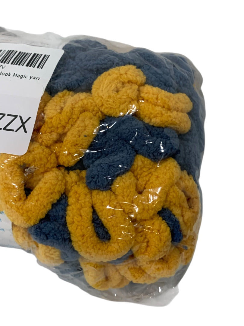 Lion Brand Yarns Off the Hook Magic Blue Yellow 3.3 oz (95g) Anchor New