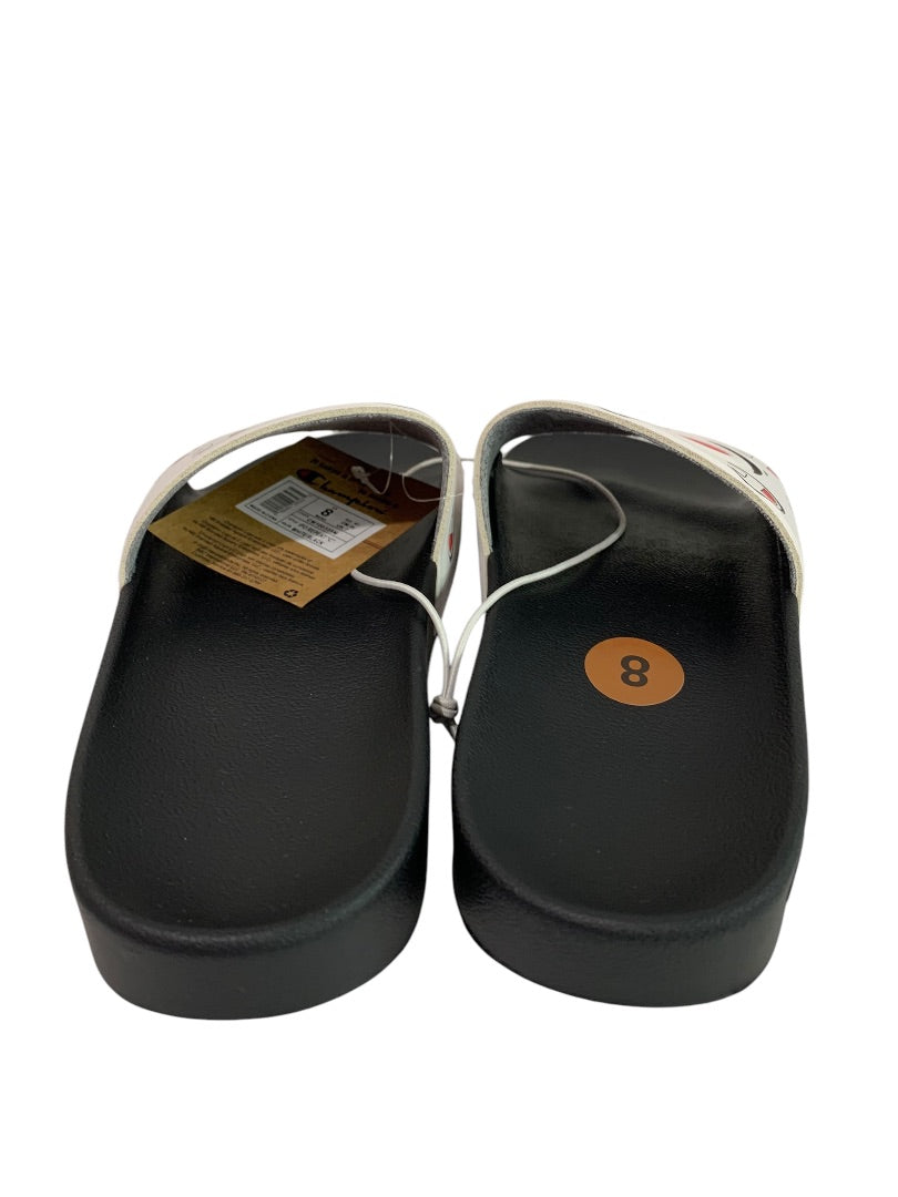 Size 8 Champion Mens New Slides IPO Repeat Logo