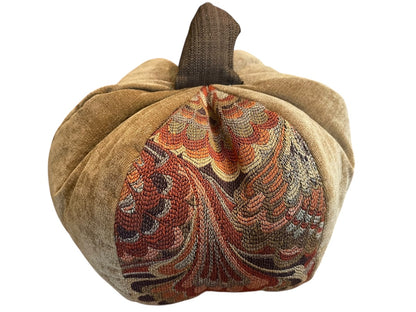 Woof & Poof Harvest Paisley Pumpkin Brown 12 Inch Pillow Accent