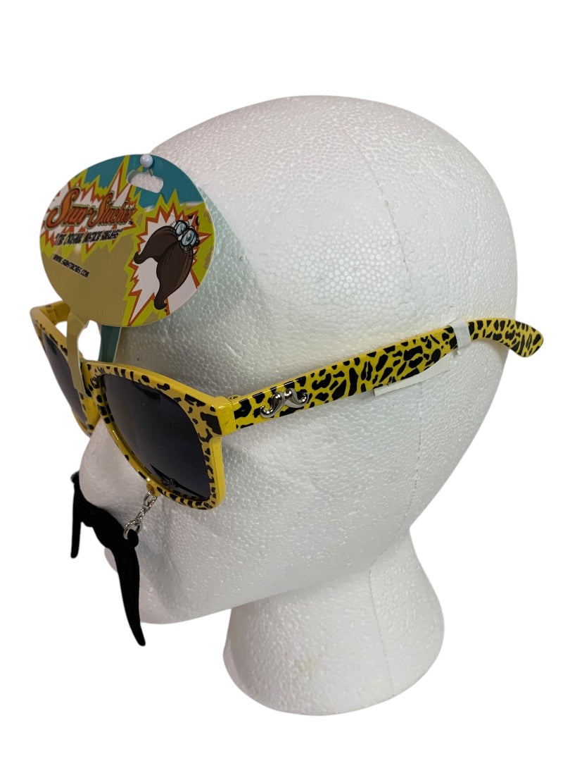 One Size SunStaches Mustache Sunglasses Party Costume New