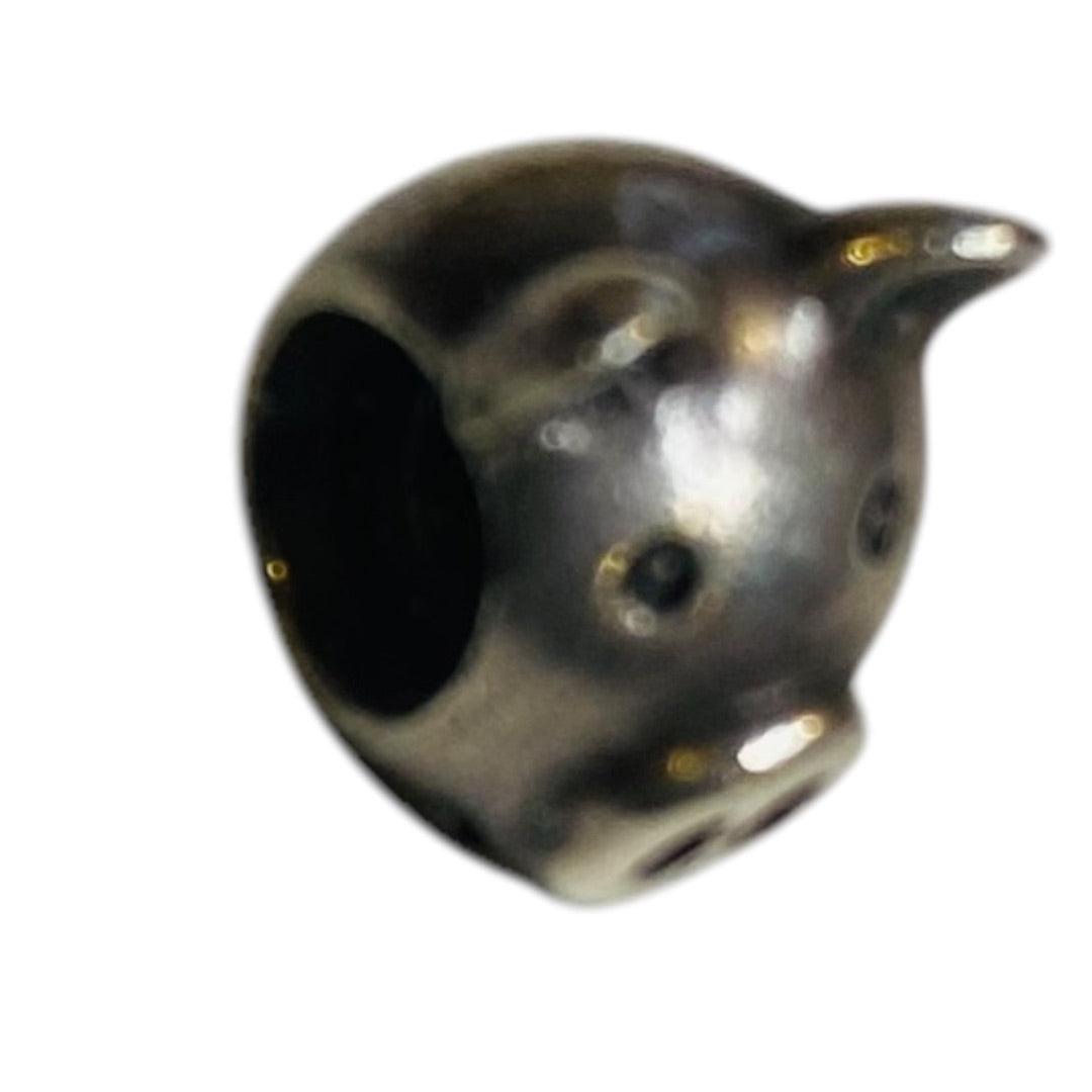 Pandora Sterling Silver Pig Charm Bead Animal Farm Cute 8mm