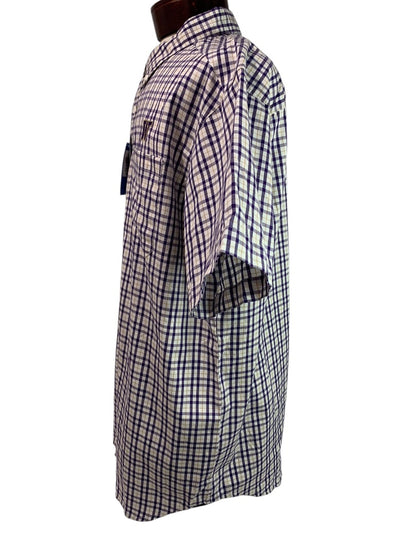 XL Columbia Mens New Washington Huskies Button Down Shirt Plaid