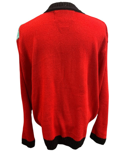 XL Womens New Christmas Cardigan Sweater Soft Fuzzy Santa Reindeer