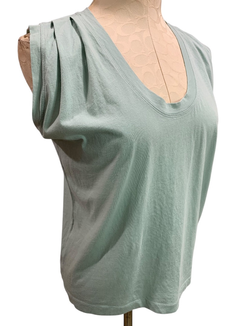 XS Loft Womens Mint Green Loose Fit Tshirt Scoop Neck Soft